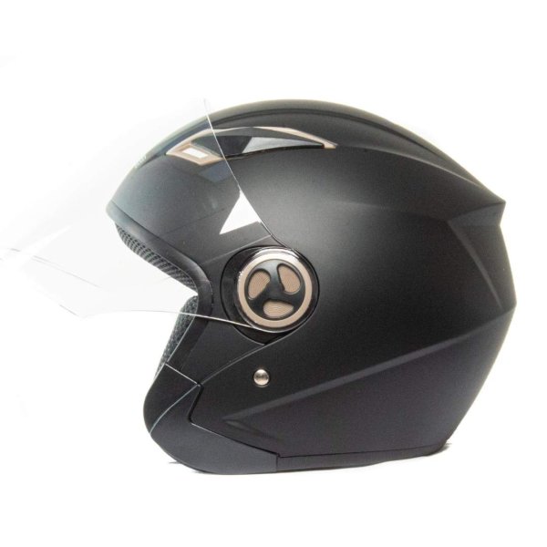 Шлем мото открытый HIZER 226 (S) matte-black